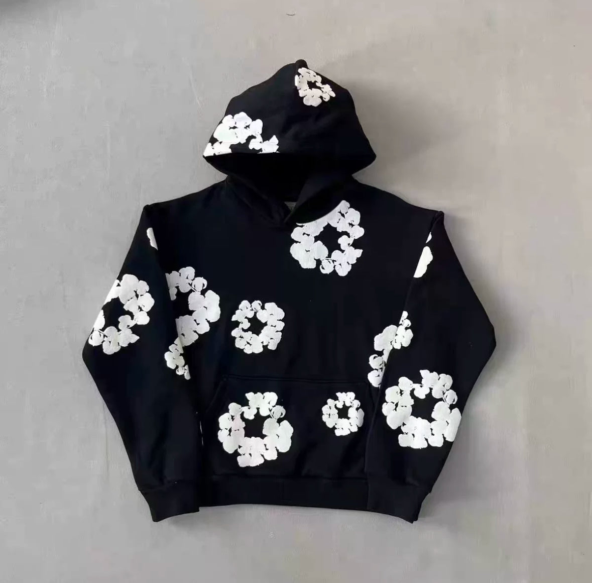 Denim Tears The Cotton Wreath Hoodie Black