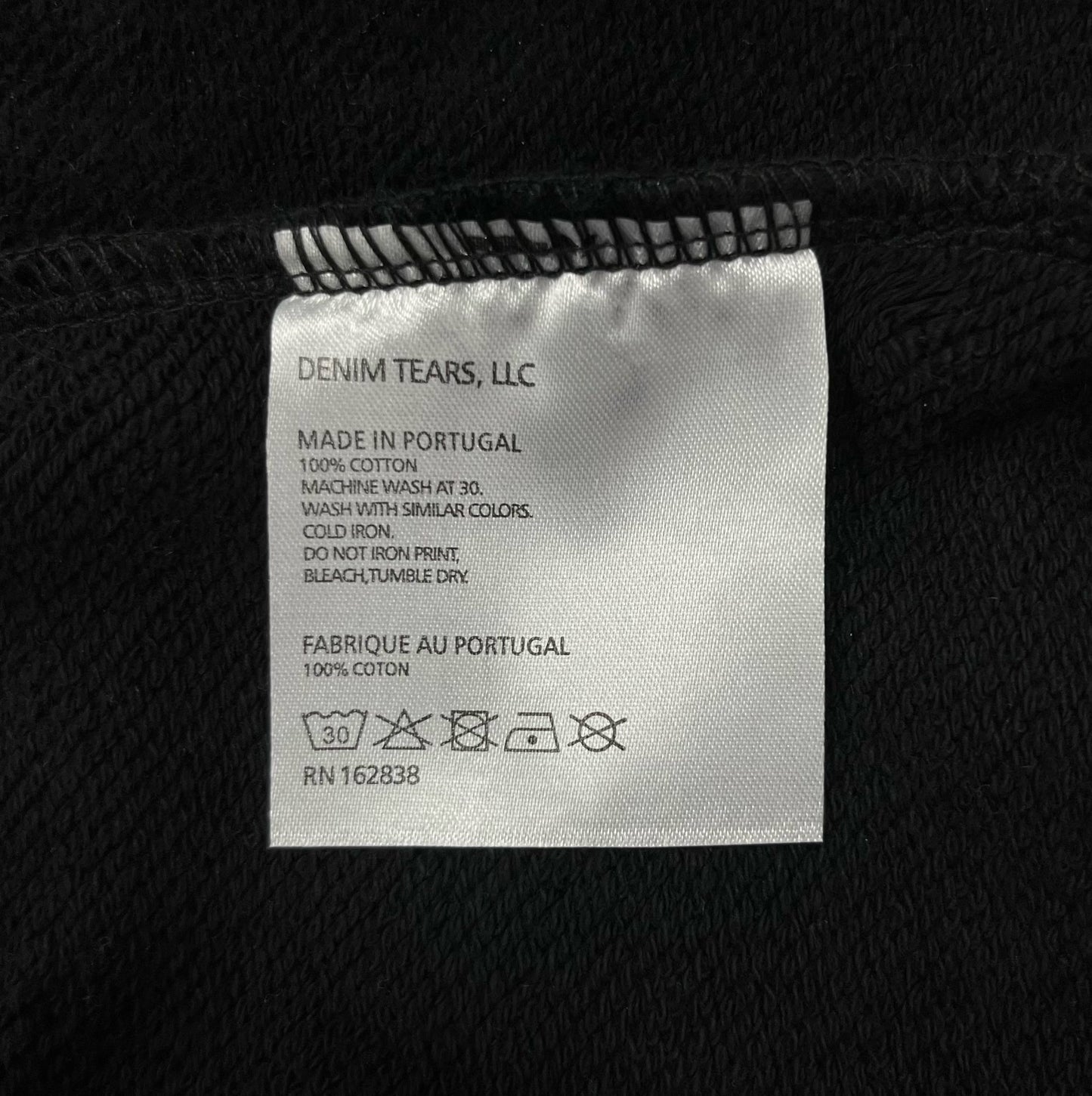 Denim Tears The Cotton Wreath Hoodie Black